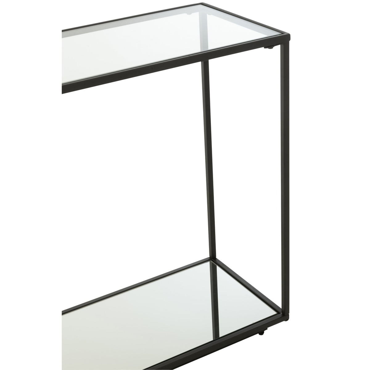 Consola Metal/Vidrio Negro J-Line