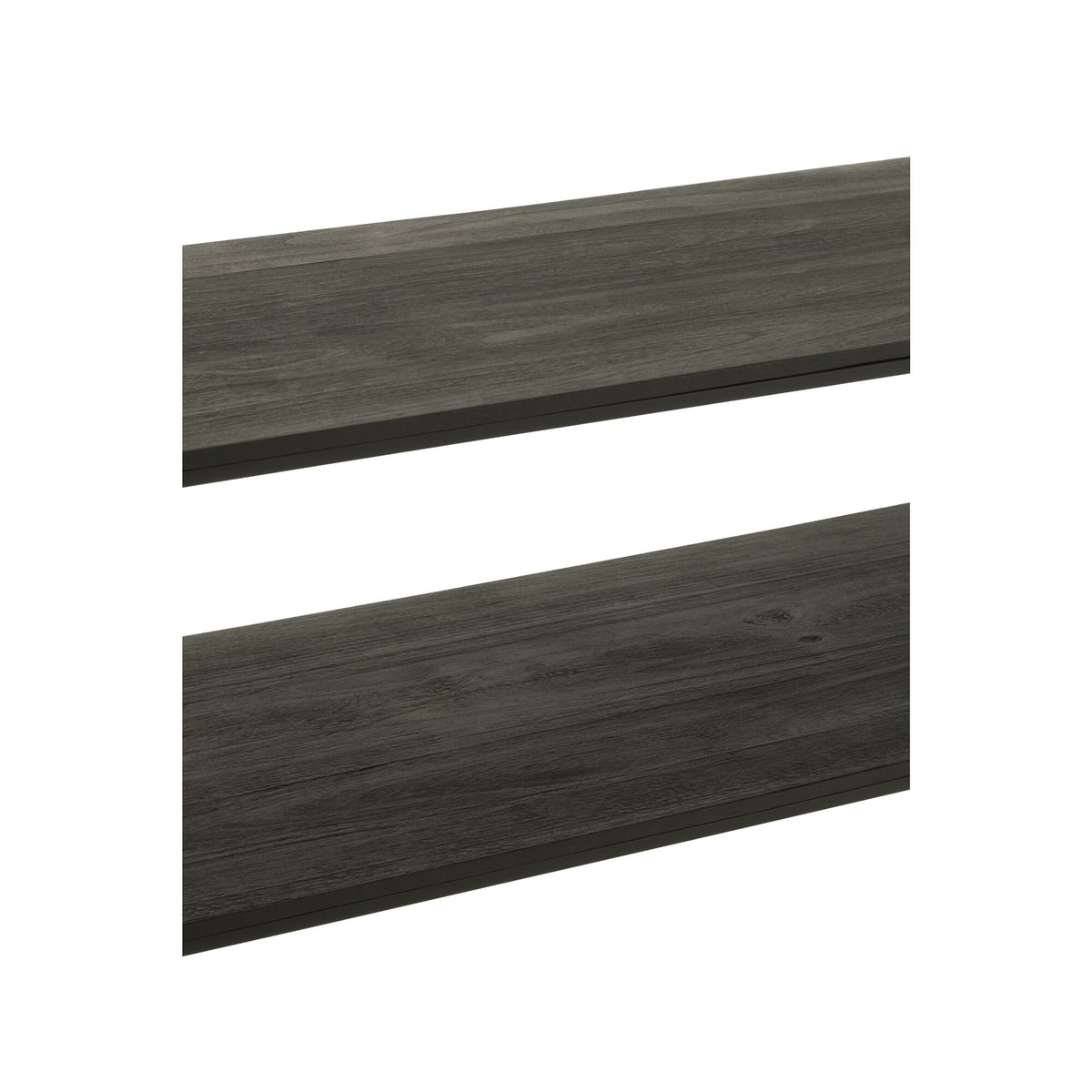 Consola rectangular de madera reciclada/metal negro J-Line