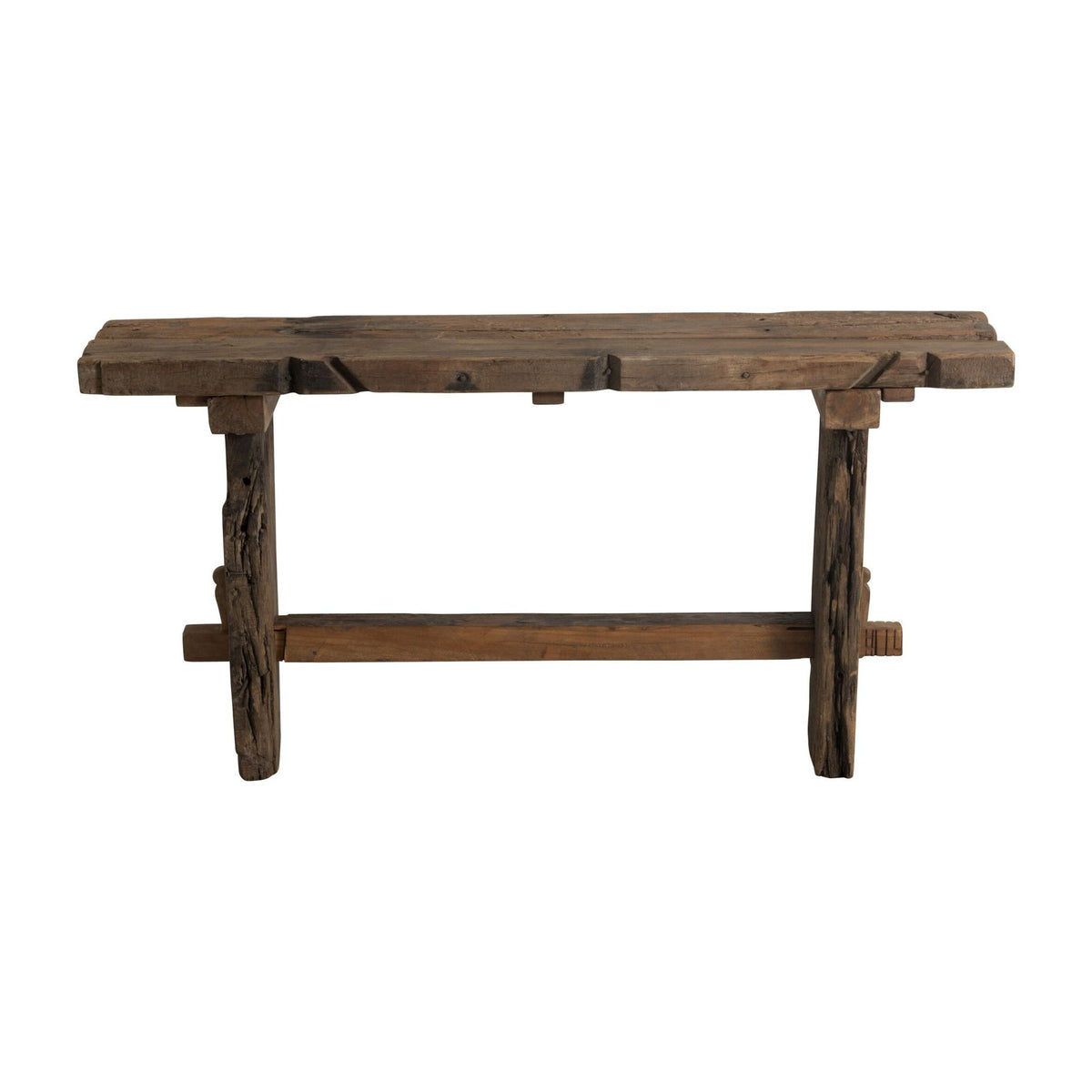 Consola de madera reciclada rústica marrón J-Line