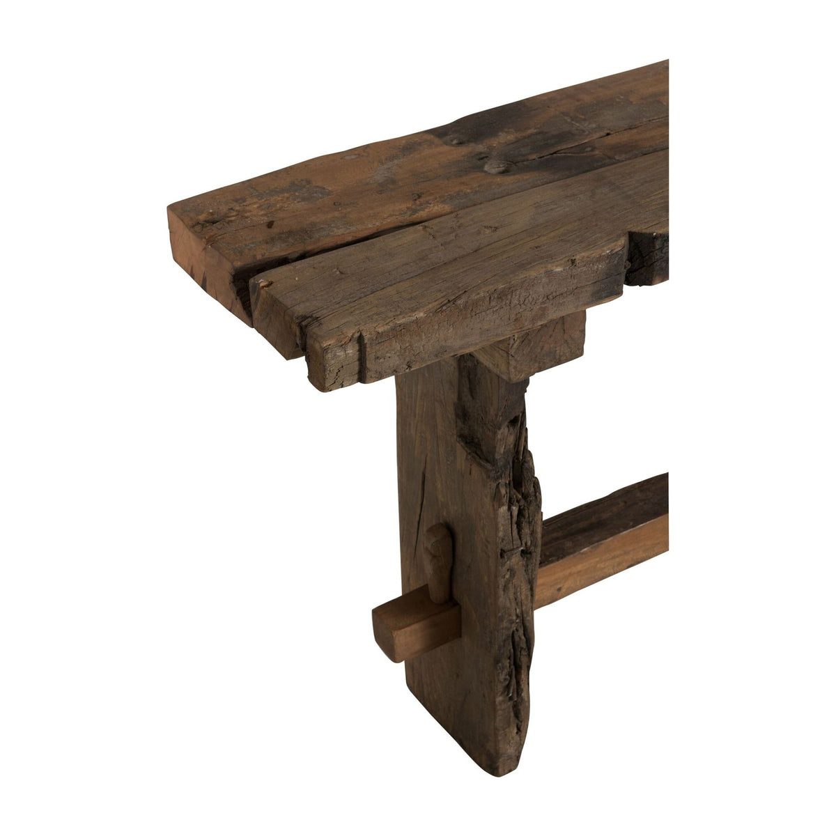 Consola de madera reciclada rústica marrón J-Line