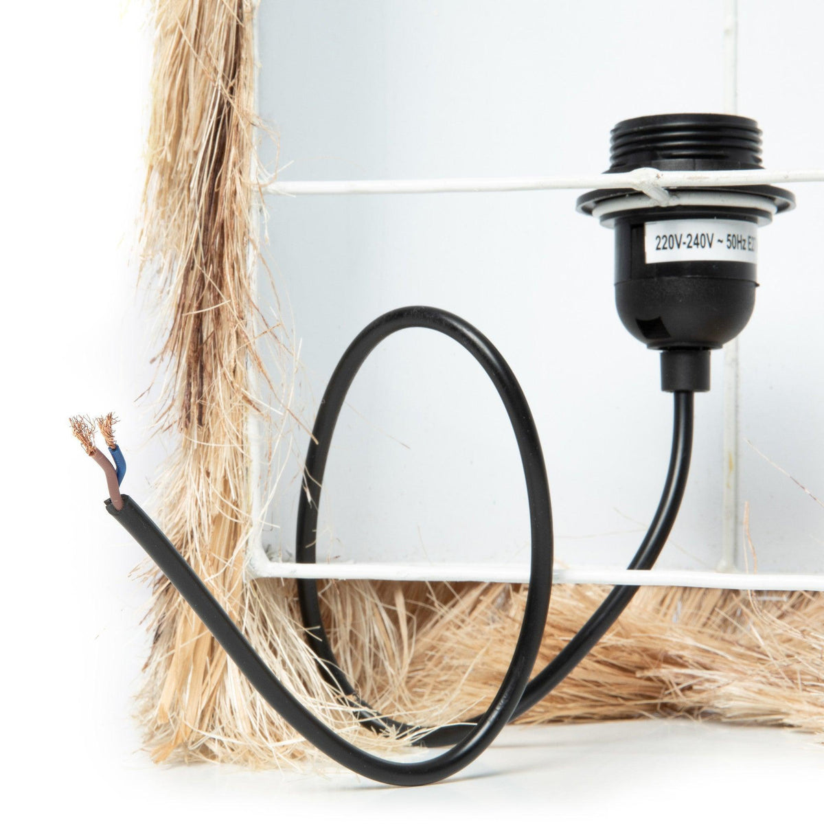 De Abaca Applique Muurlamp - Naturel - Wandlamp - Bazar Bizar - livinglovely.nl