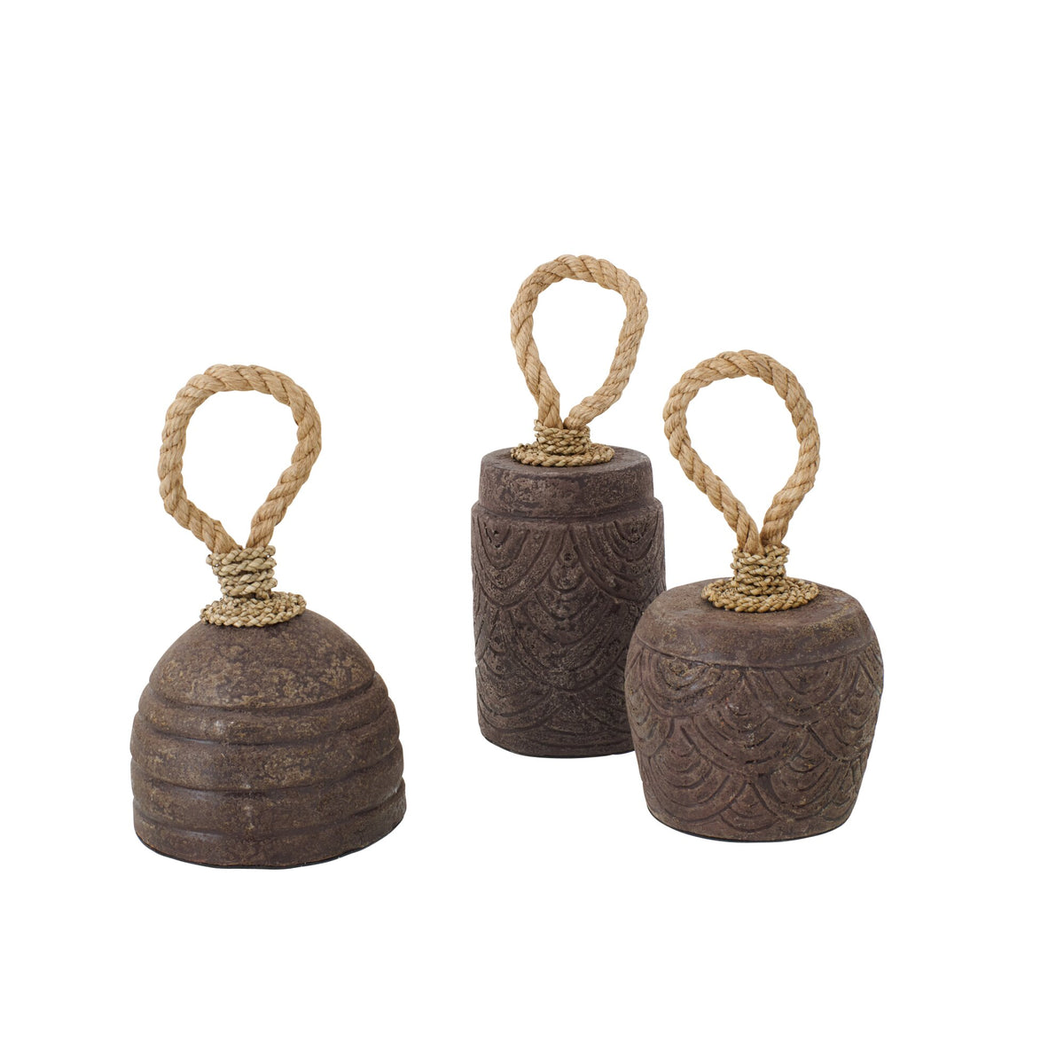 Topes de puerta Terracota Marrón oscuro Assortiment De 3 J-Line
