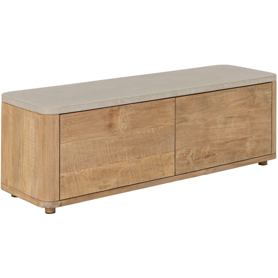 DTP Home Mueble de TV Nova Pequeño con Encimera de Travertino