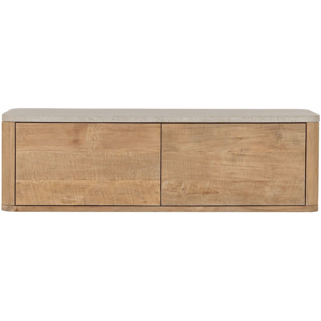 DTP Home Mueble de TV Nova Pequeño con Encimera de Travertino