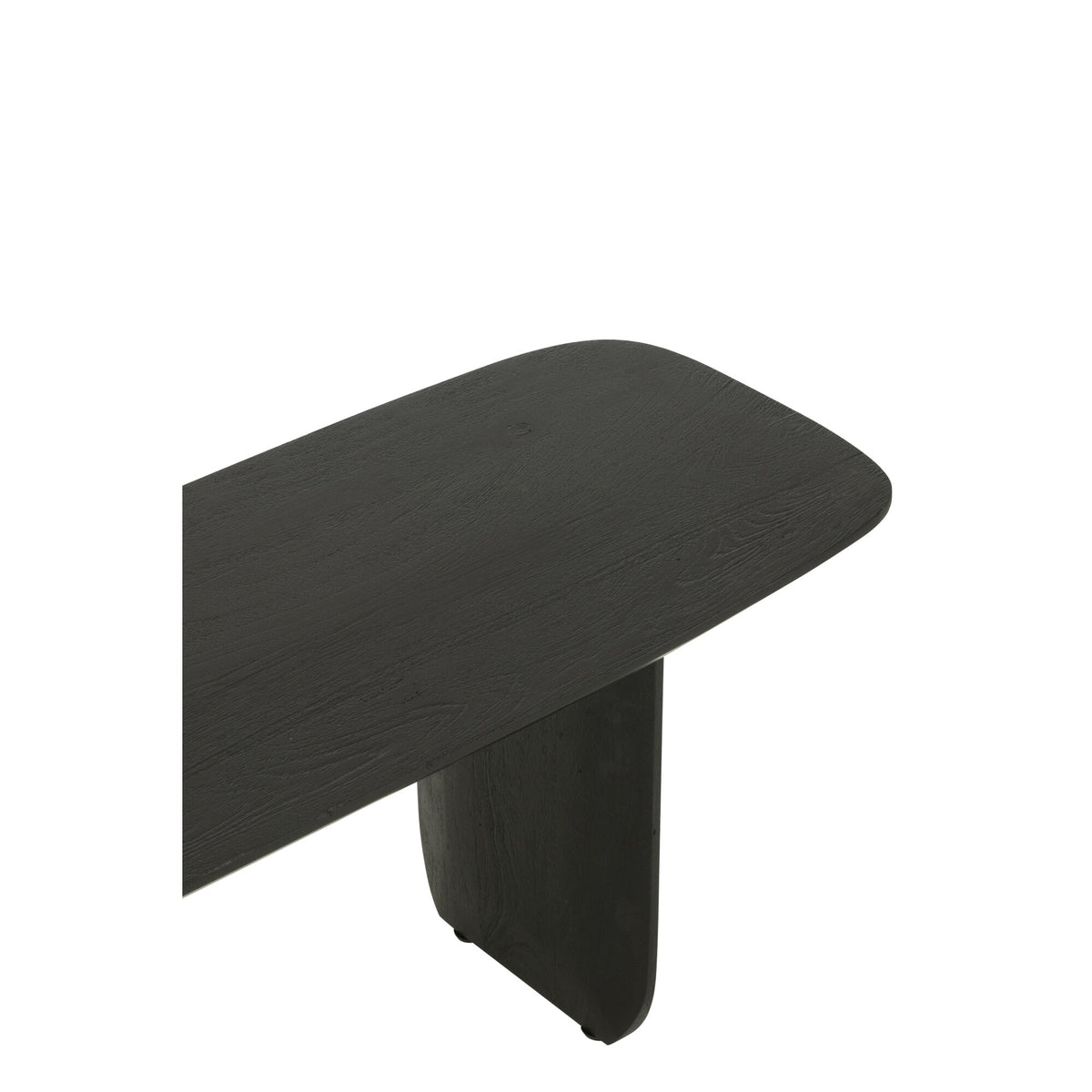 Banco de comedor de madera de acacia negro 190 cm J-Line