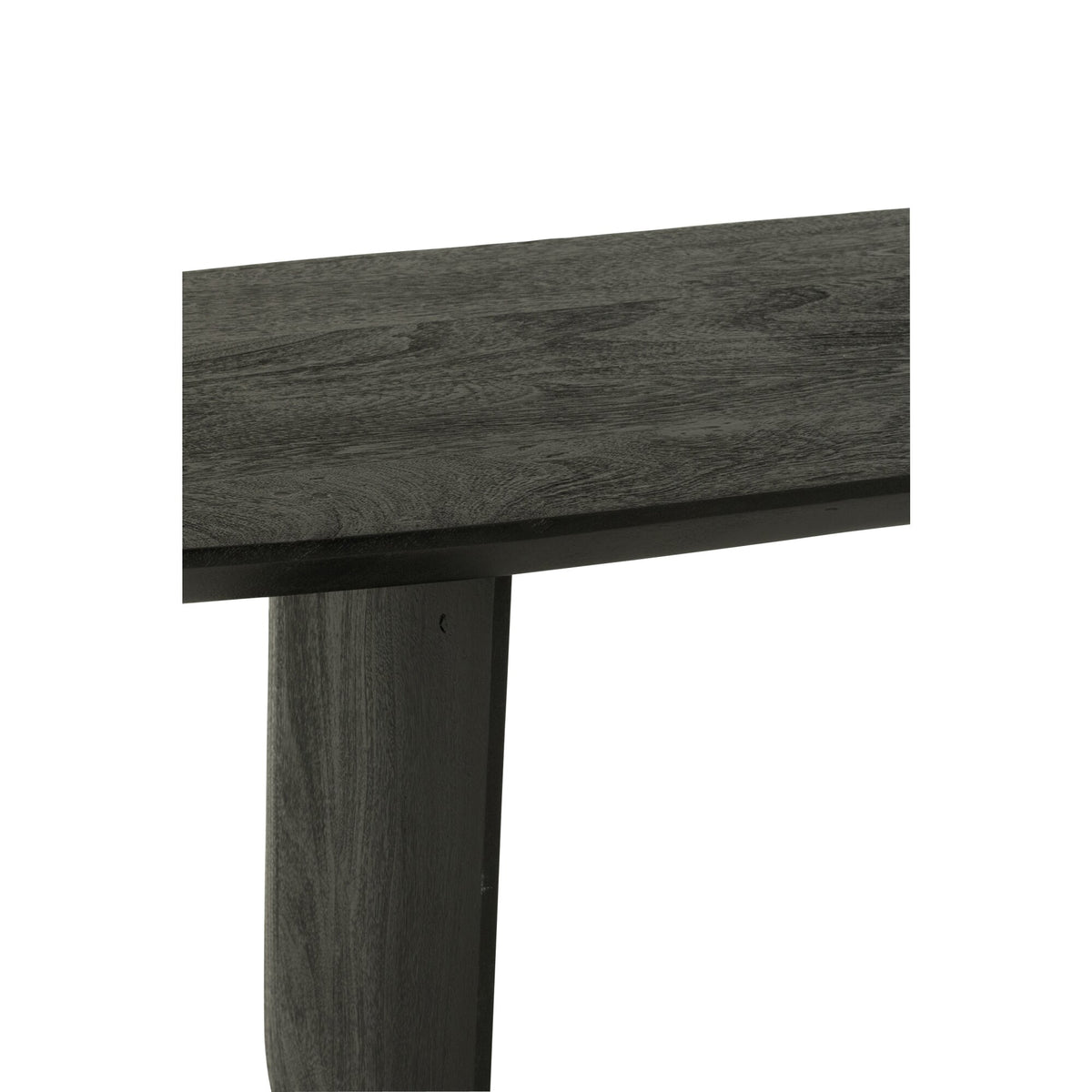 Banco de comedor de madera de acacia negro 190 cm J-Line