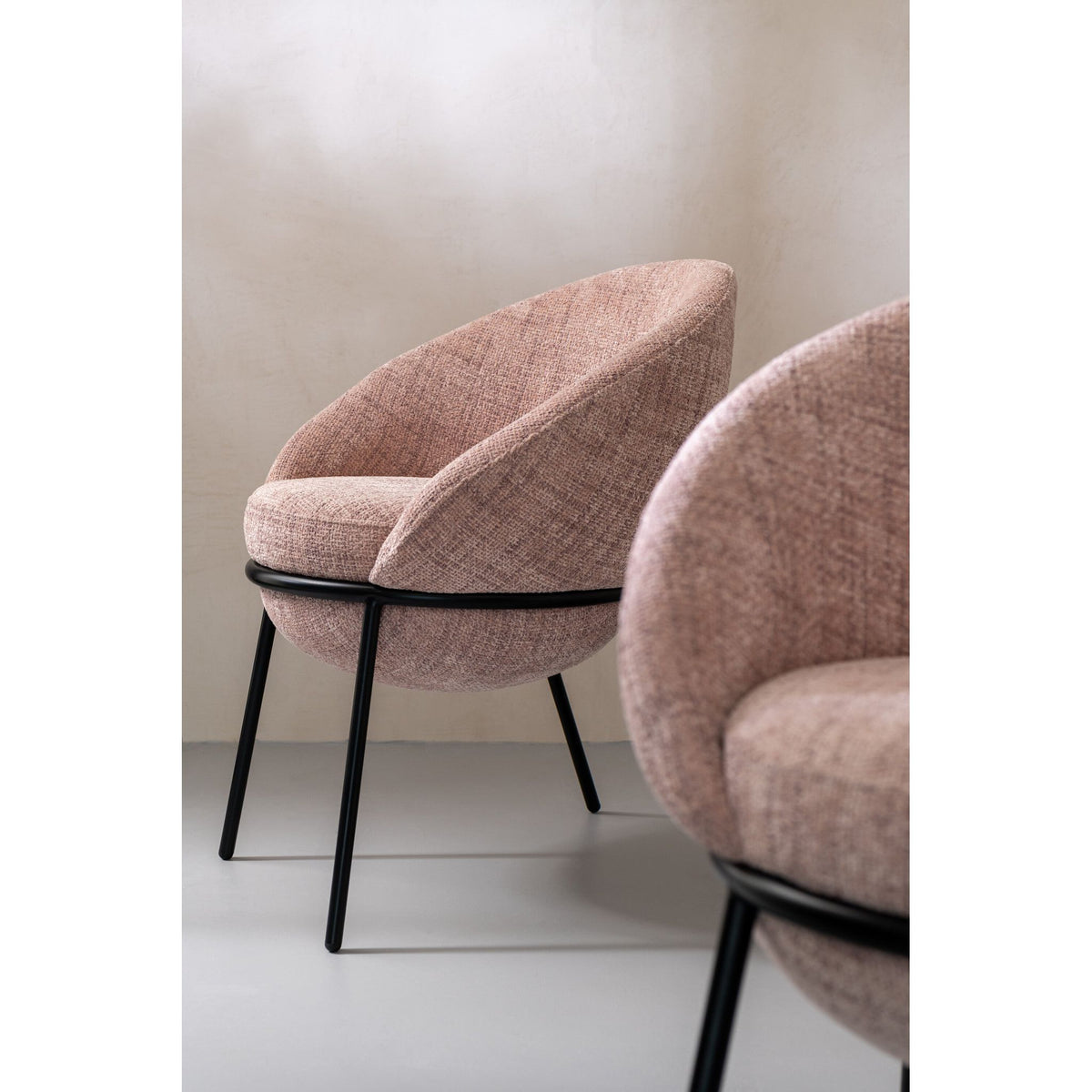 Eetkamerstoel Licht Roze- J-Line