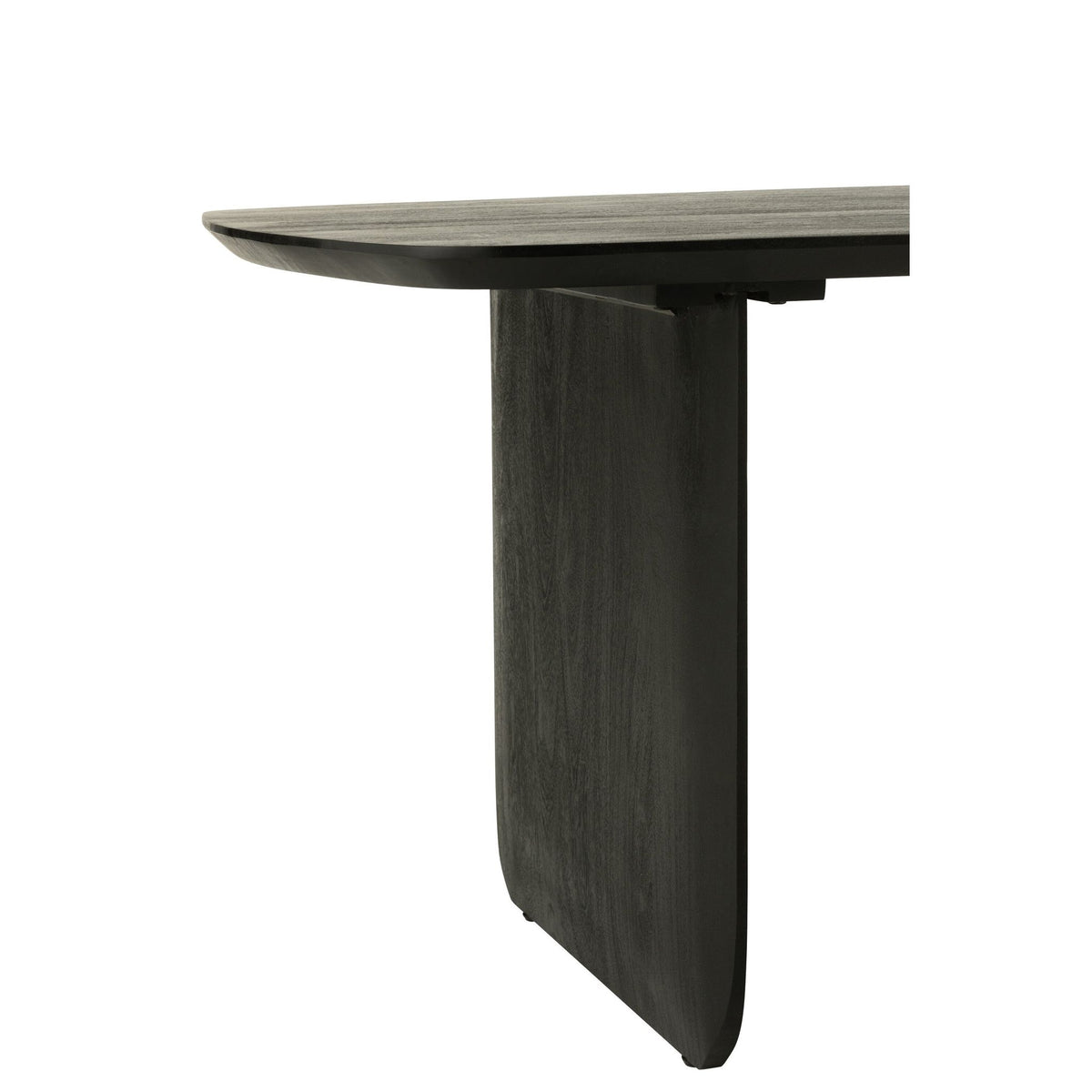 Mesa de comedor de madera de acacia negra 190x100 cm J-Line
