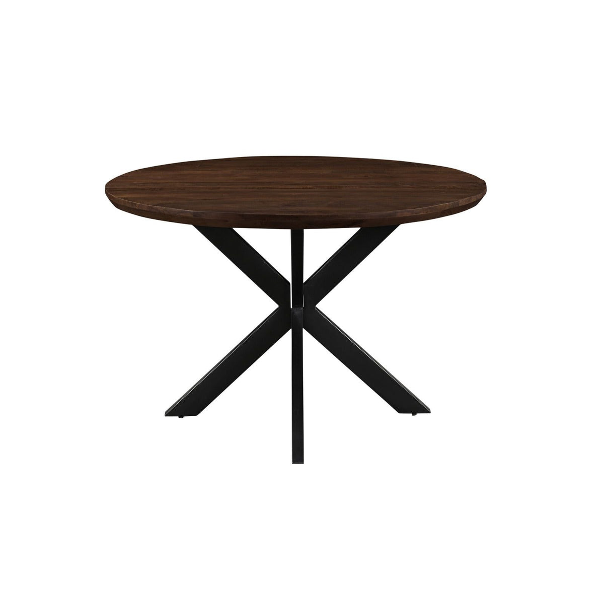 Ronde eettafel Jesper mangohout Chestnut Ø120cm van Livingfurn