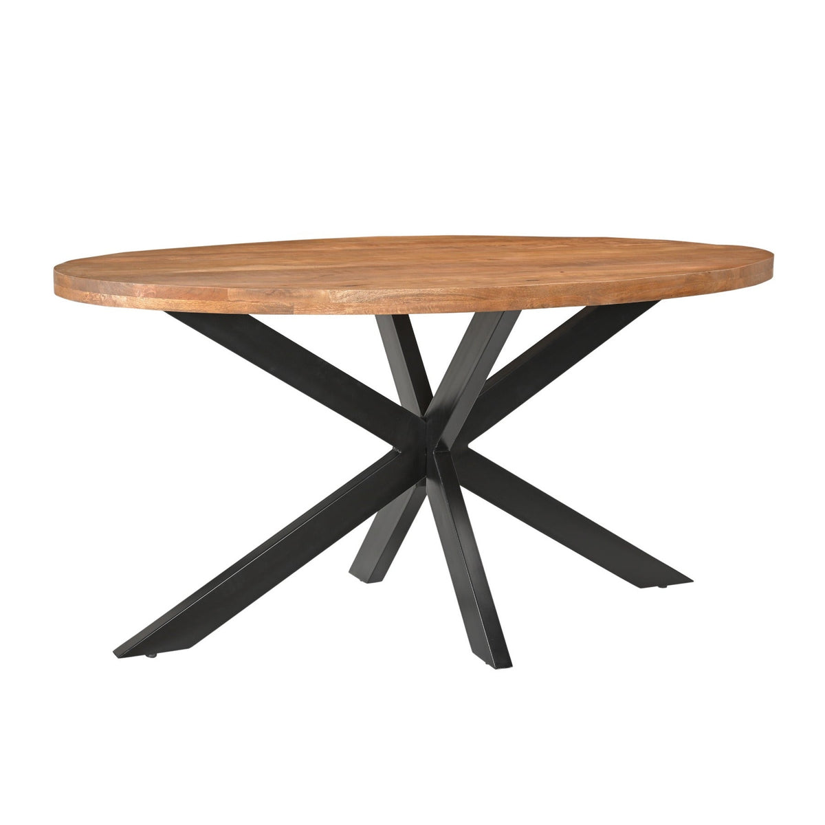 Ovale eettafel Rocky 180cm in Pecan