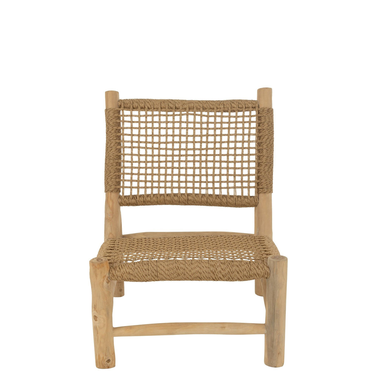 Sillón Vita Madera de teca/Plástico natural J-Line