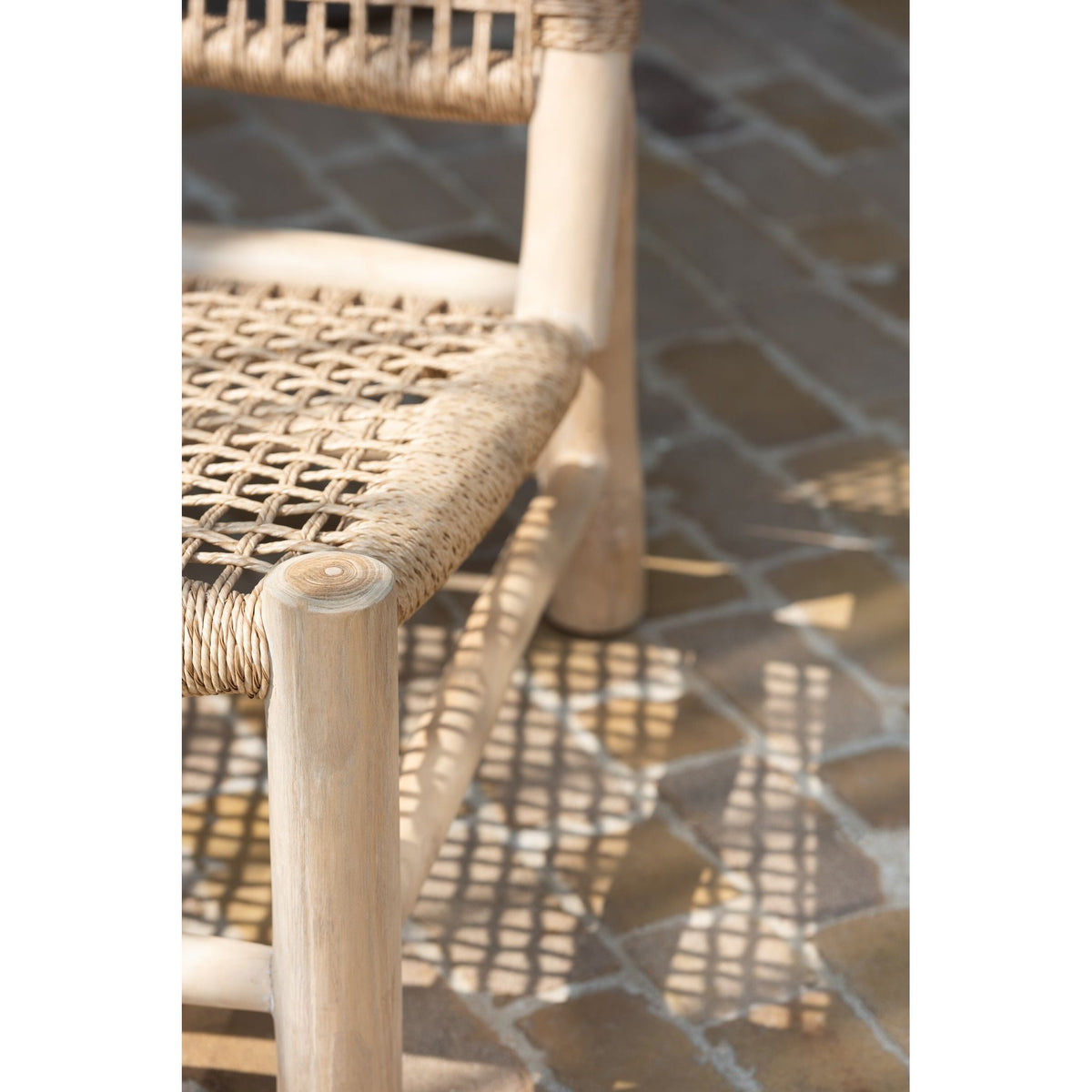 Sillón Vita Madera de teca/Plástico natural J-Line