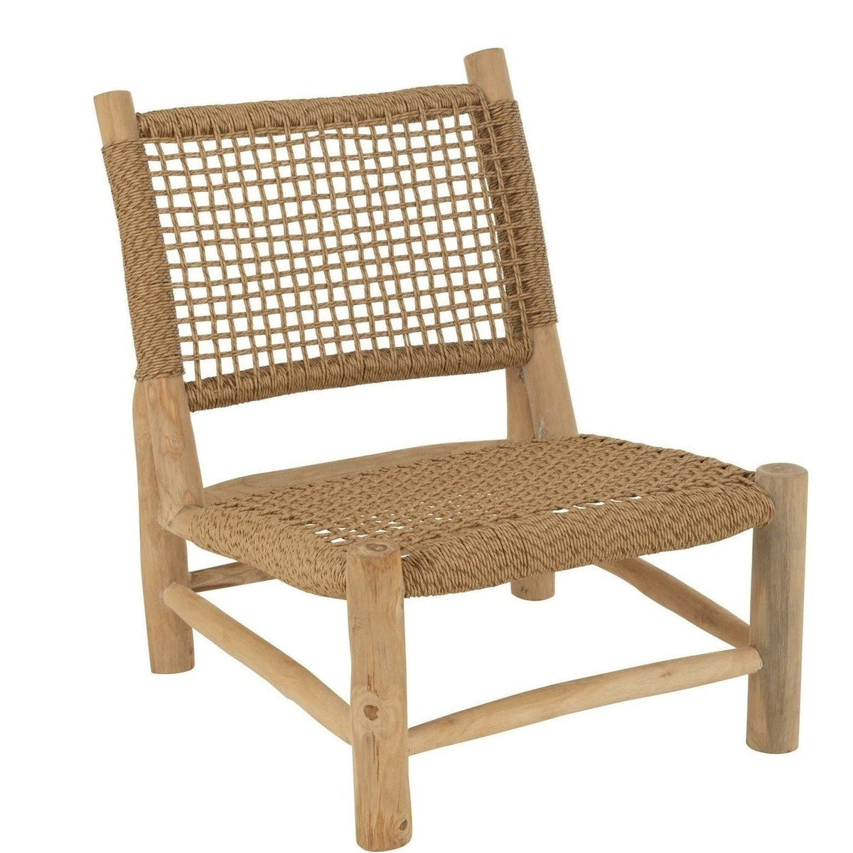 Sillón Vita Madera de teca/Plástico natural J-Line