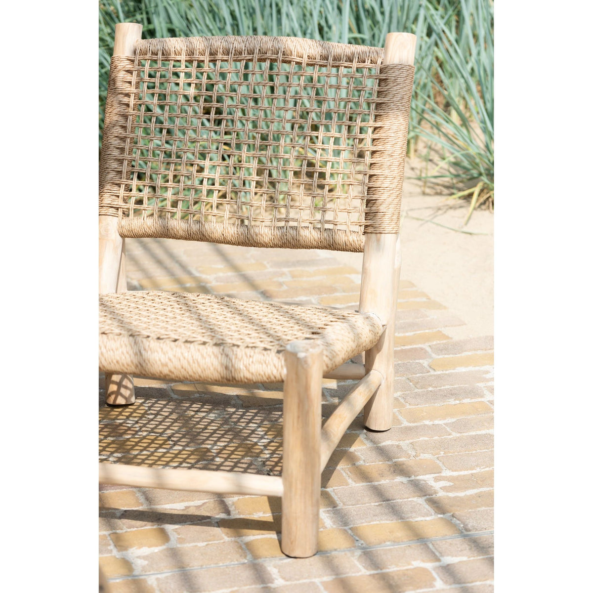 Sillón Vita Madera de teca/Plástico natural J-Line