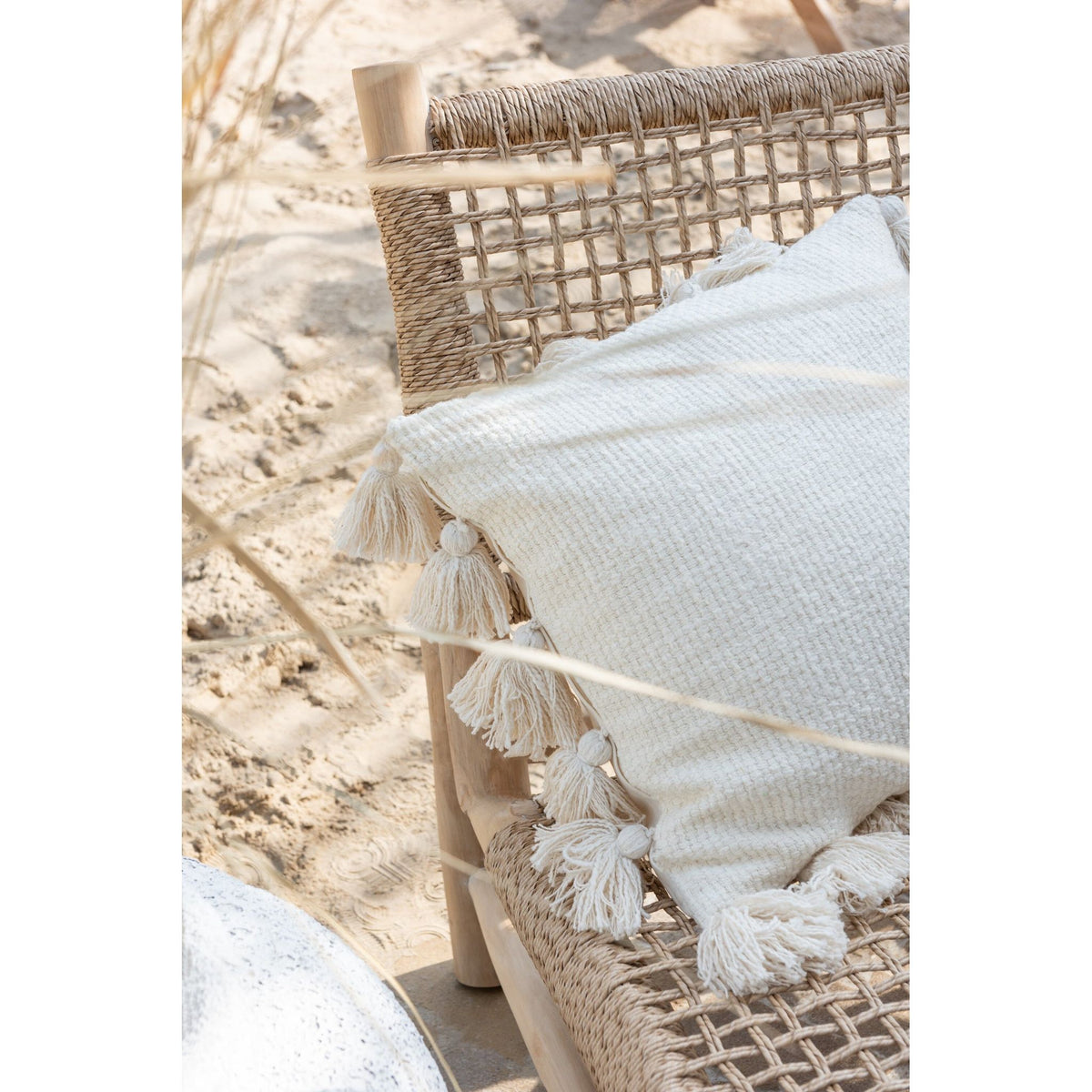 Sillón Vita Madera de teca/Plástico natural J-Line