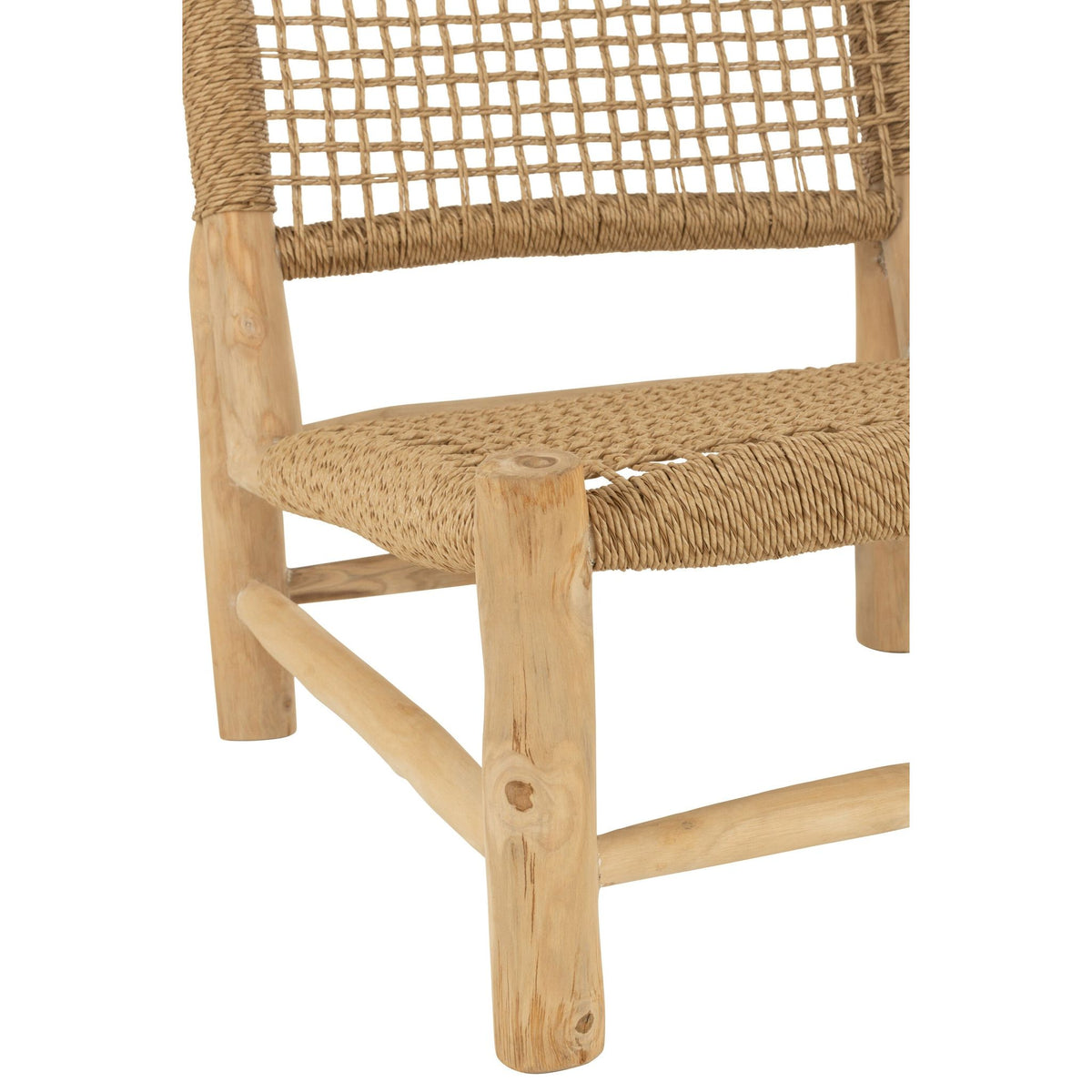 Sillón Vita Madera de teca/Plástico natural J-Line