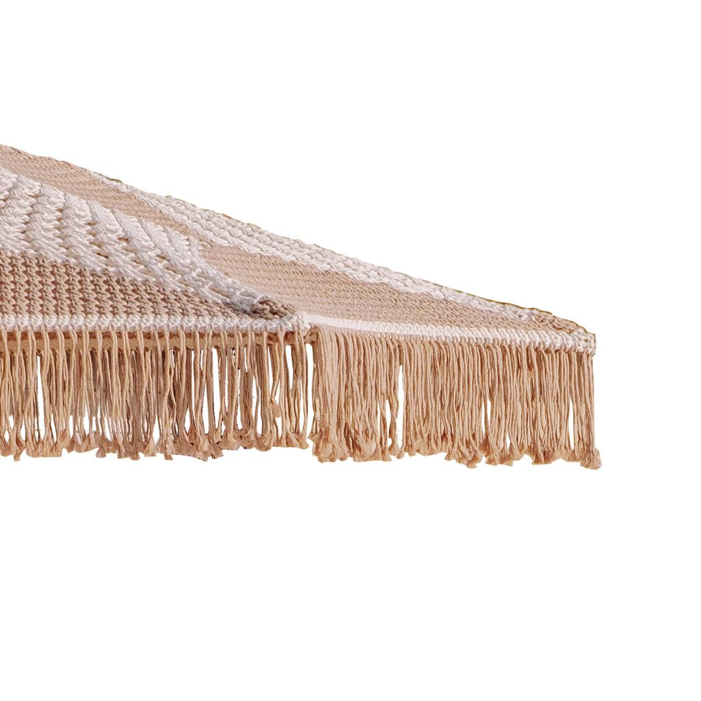 Handgeknoopte Parasol - Créme Golden Styles 250cm - Handgeknoopte parasol - Todo Bien - livinglovely.nl
