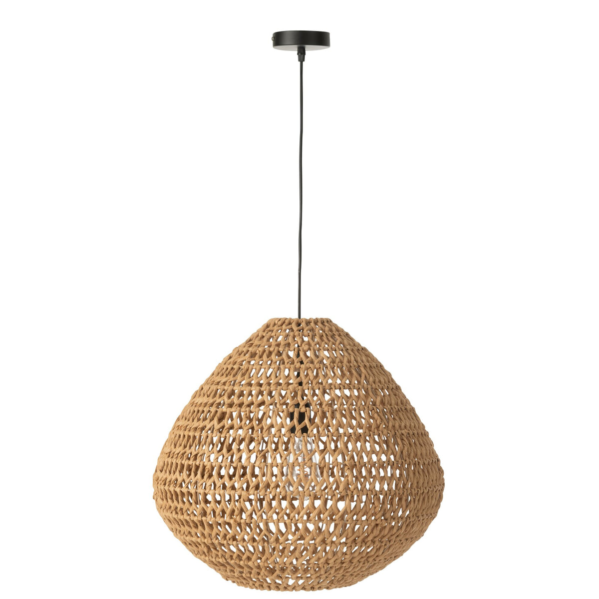 Lámpara colgante Metal retorcido natural J-Line