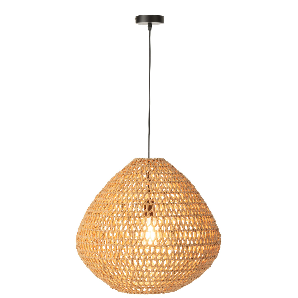 Lámpara colgante Metal retorcido natural J-Line