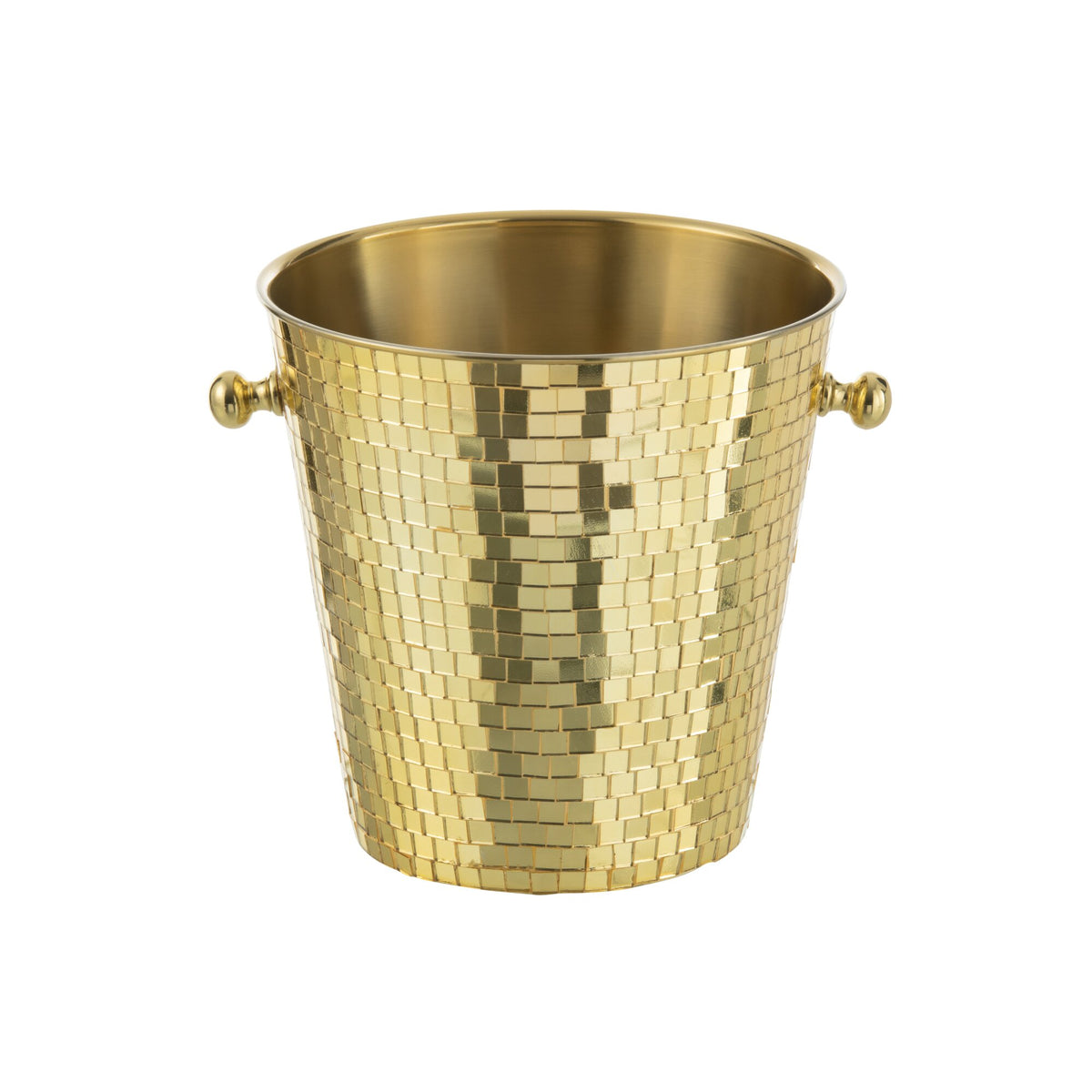Cubo de hielo Mosaico Acero Inoxidable Dorado J-Line