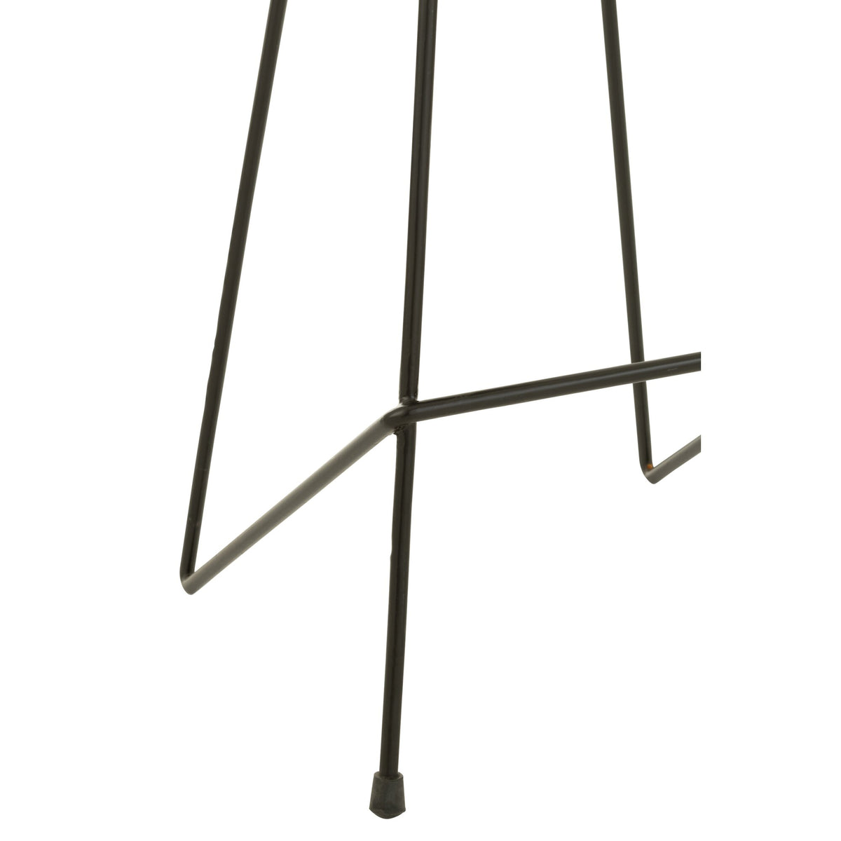 Taburete de bar J-Line Madera de teca/Hierro negro