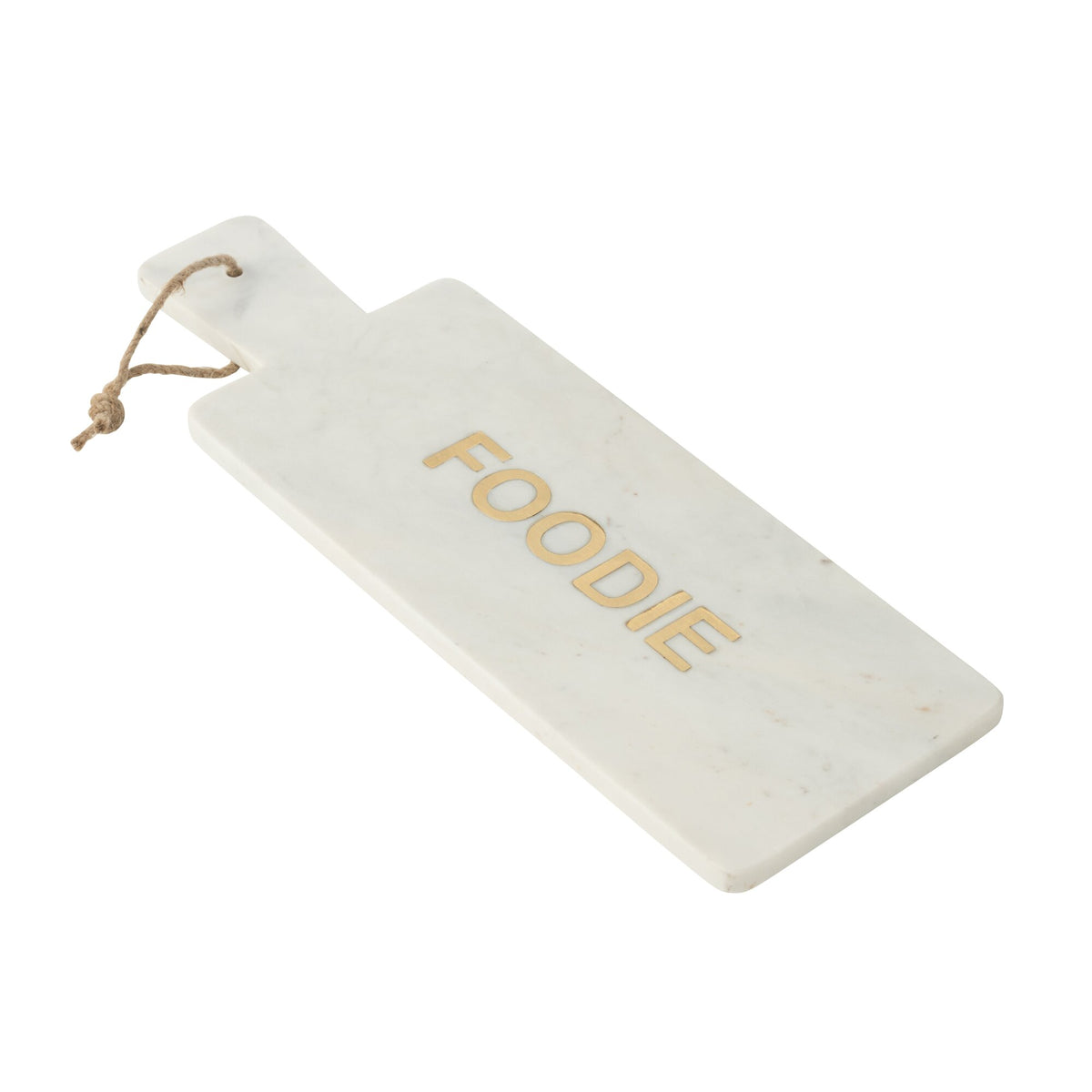 Tabla de Queso Rectangular Foodie Mármol Blanco
