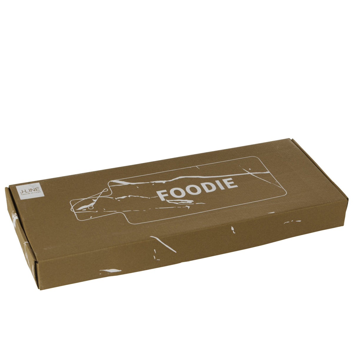 Tabla de Queso Rectangular Foodie Mármol Blanco