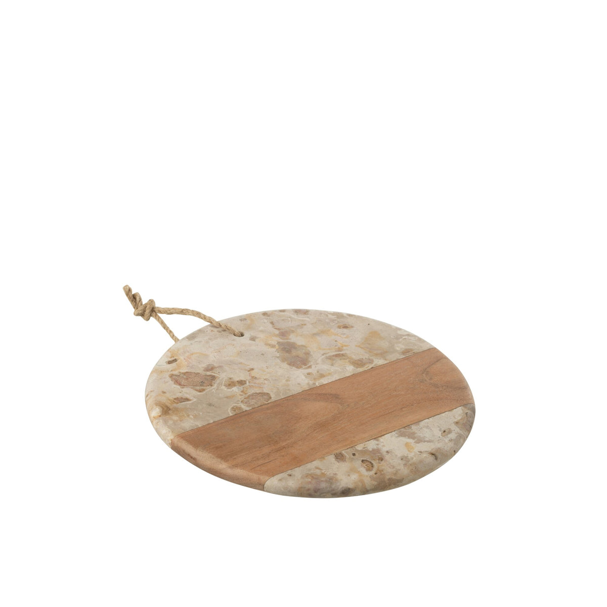 Tabla de Queso Redonda de Mármol Beige/Natural J-Line
