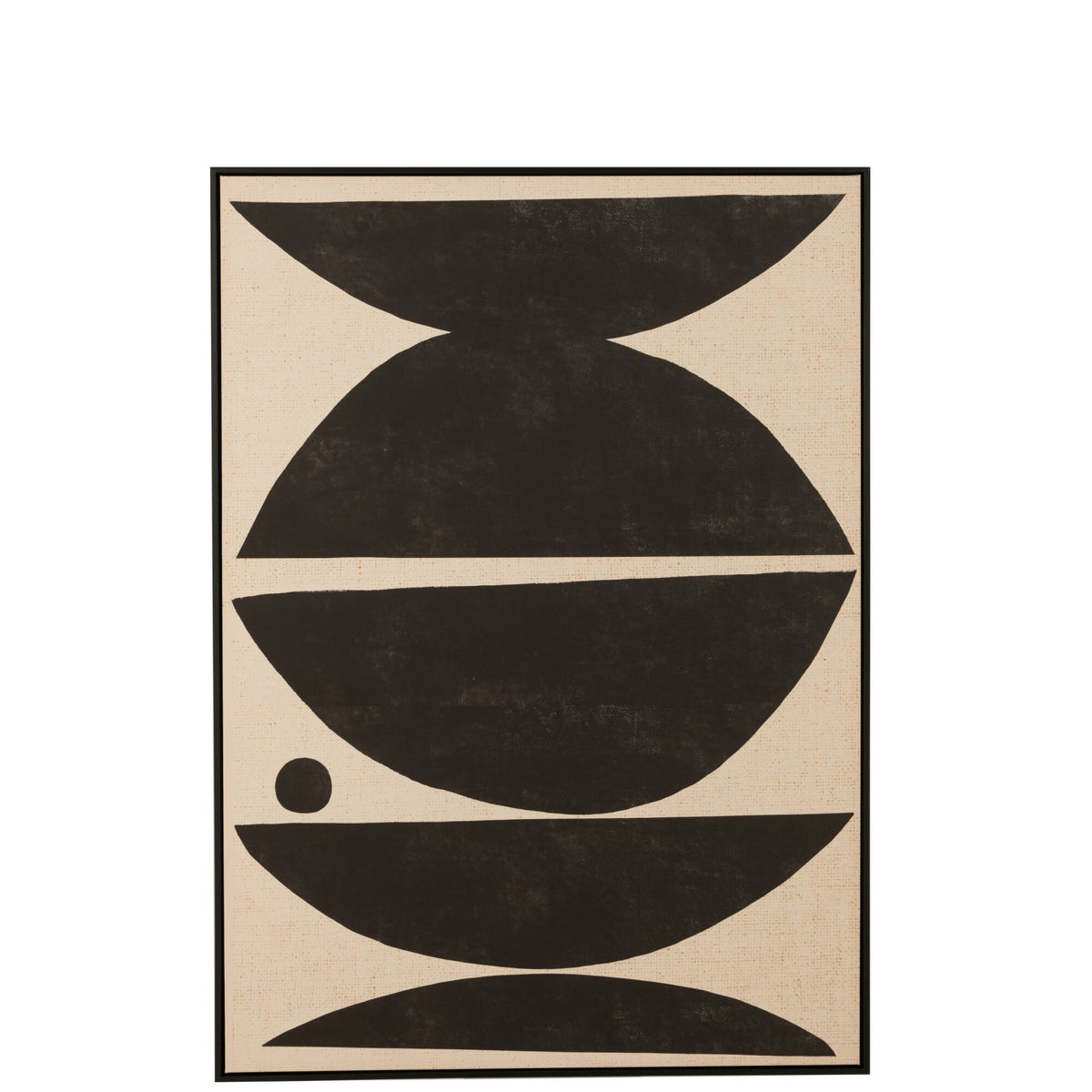 Marcos Formas Étnicas Madera/Lienzo Marrón/Negro J-Line