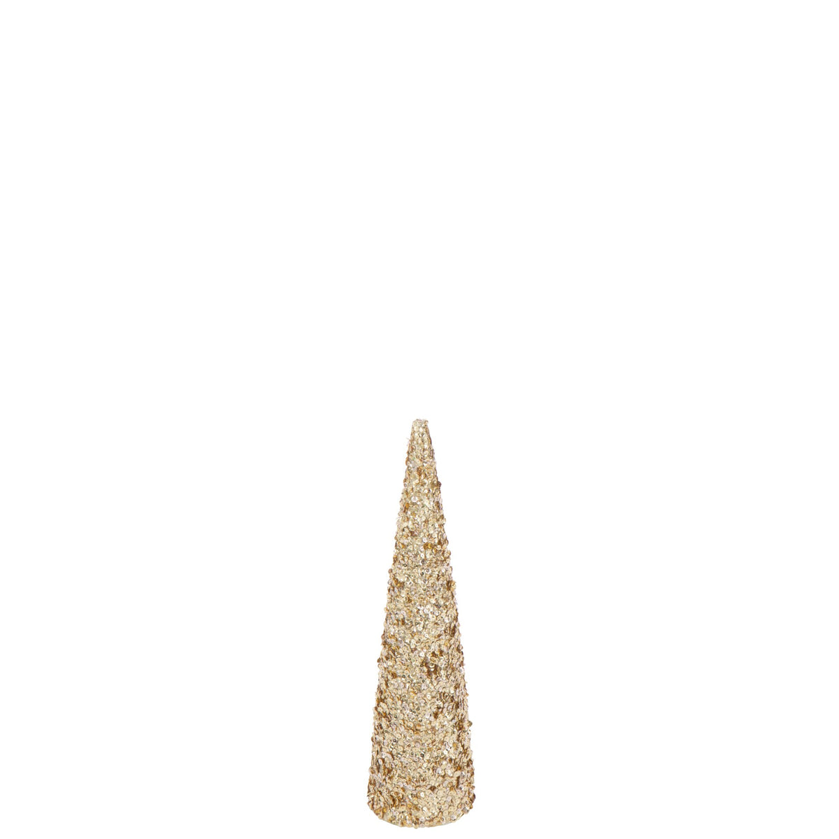 Cono de Purpurina de Espuma Color Dorado Mediano H56cm J-Line