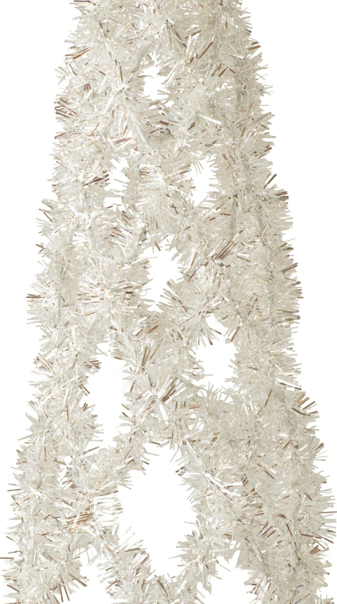 Árbol de Navidad Cónico Dorado Platino Metal Blanco Pequeño H160cm J-Line