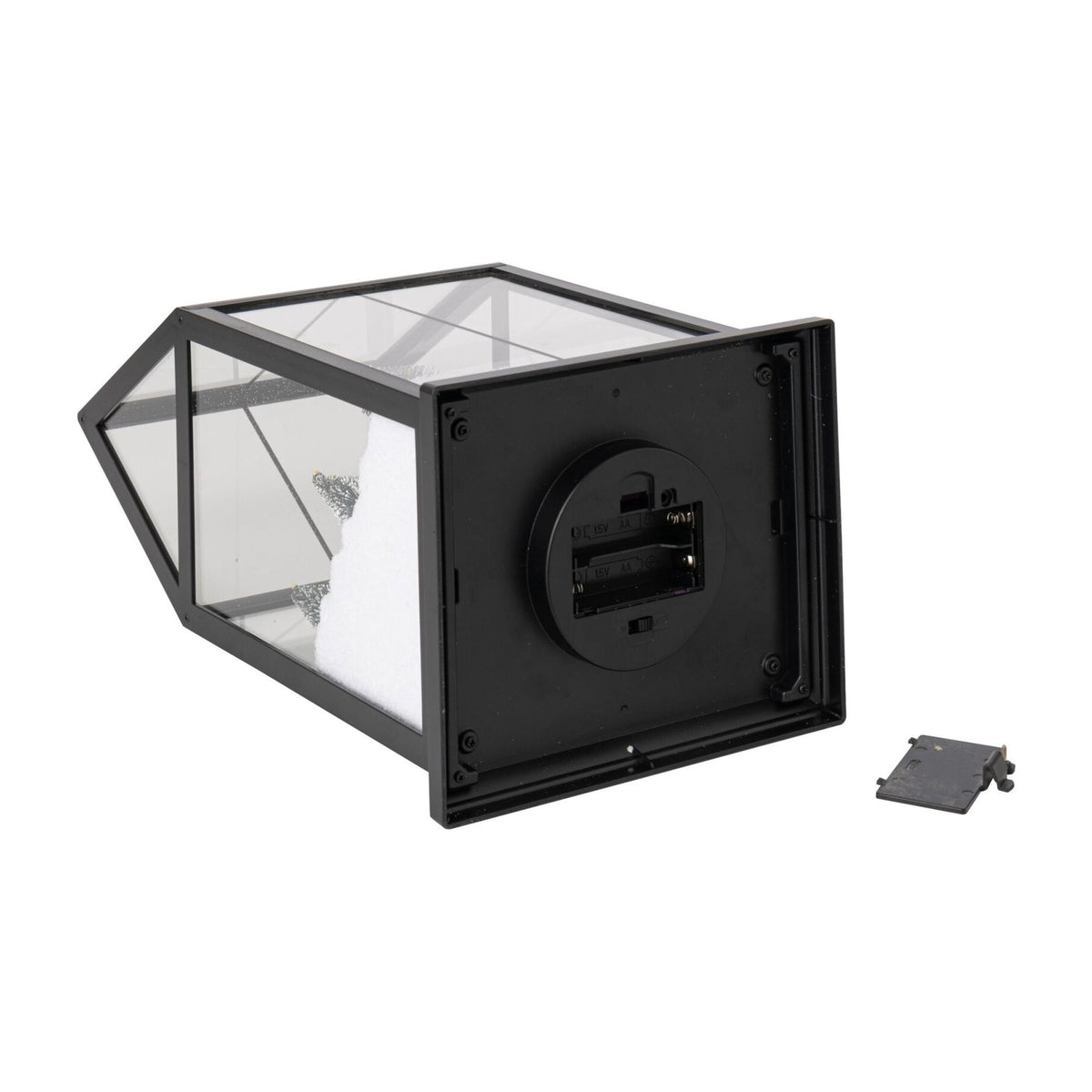 Pueblo navideño de vidrio LED multicolor pequeño J-Line