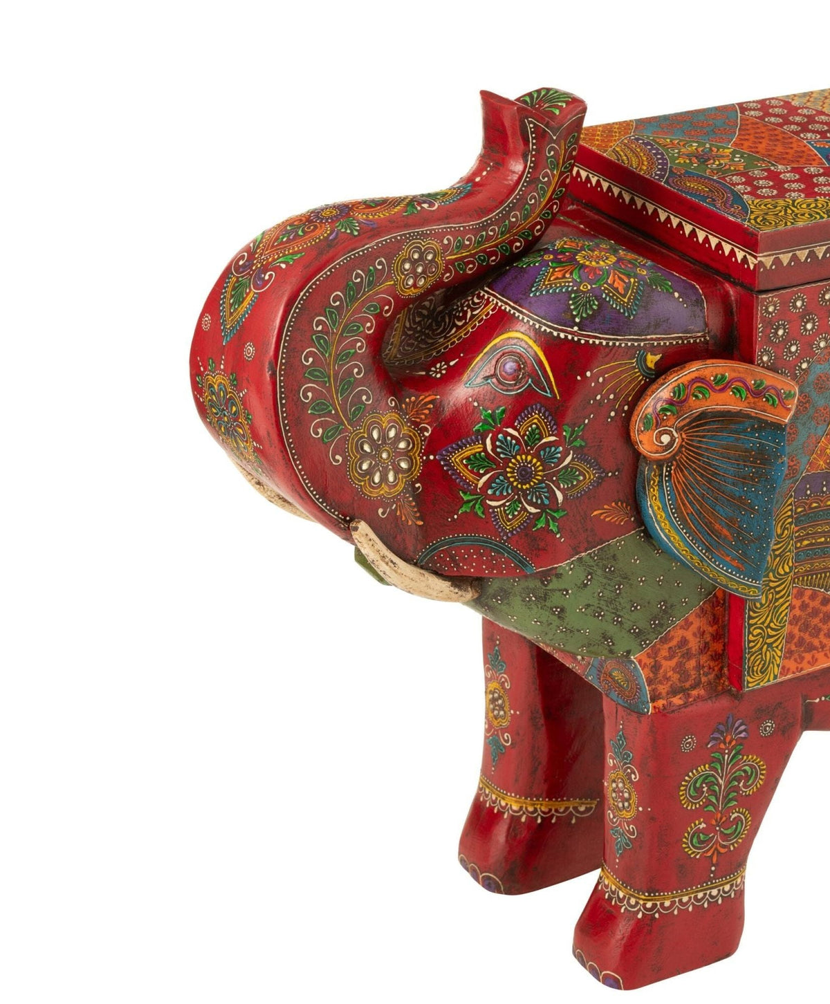 Baúl Elefante Delhi Madera de Mango Mix J-Line