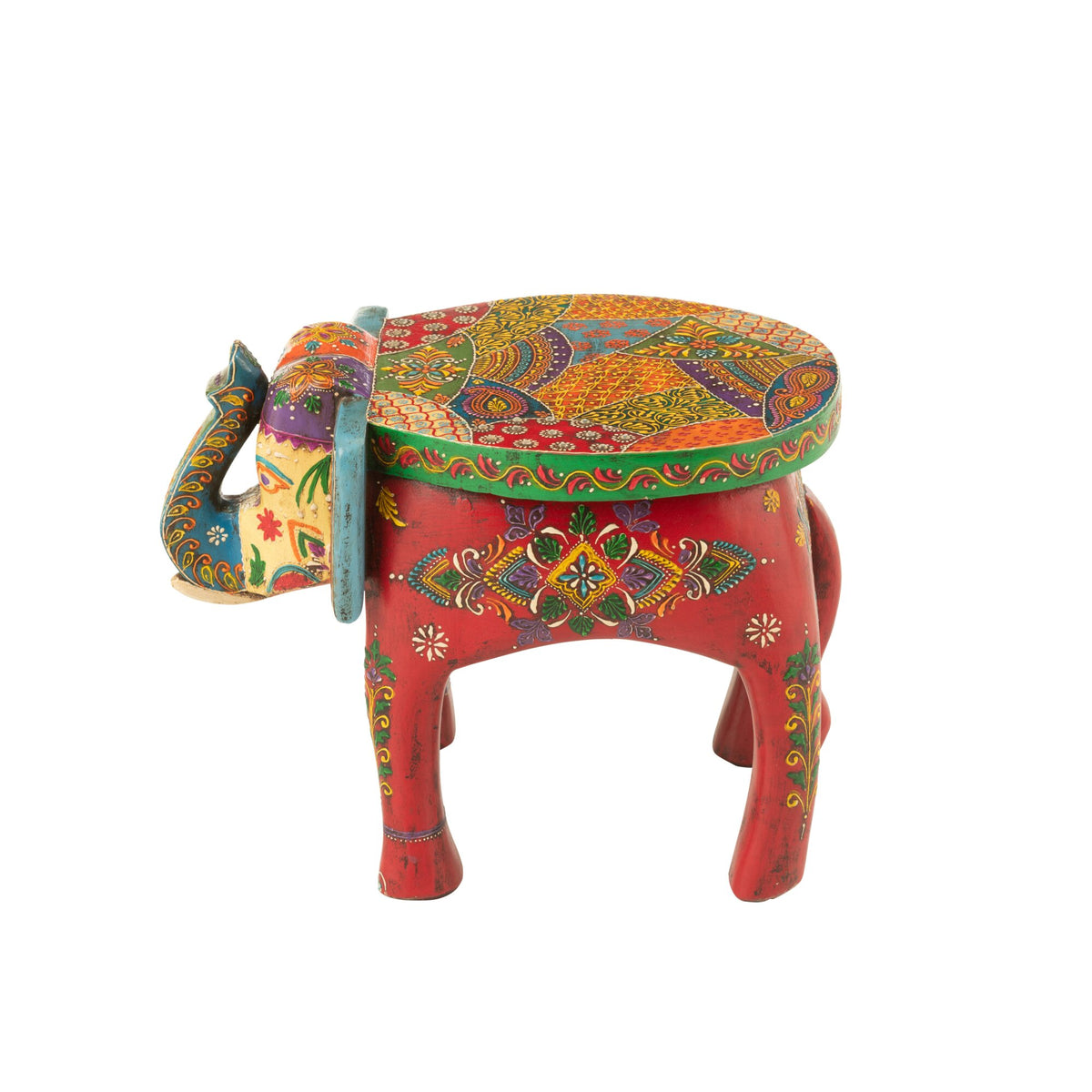 Taburete Elefante Delhi Madera de Mango Mix J-Line