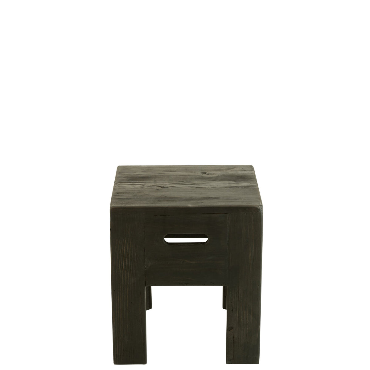 Taburete Will madera de pino negro J-Line