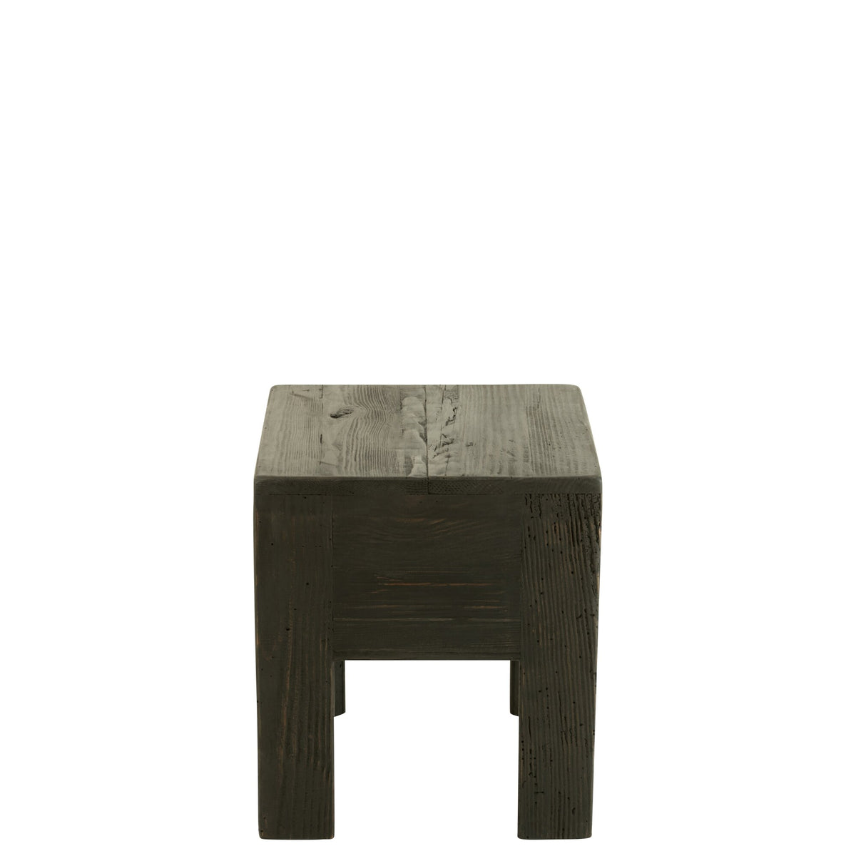 Taburete Will madera de pino negro J-Line