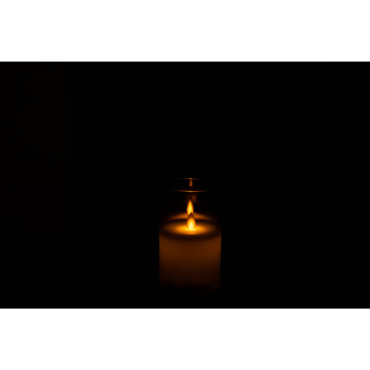 Lámpara LED Vidrio Brillante Gris Pequeña