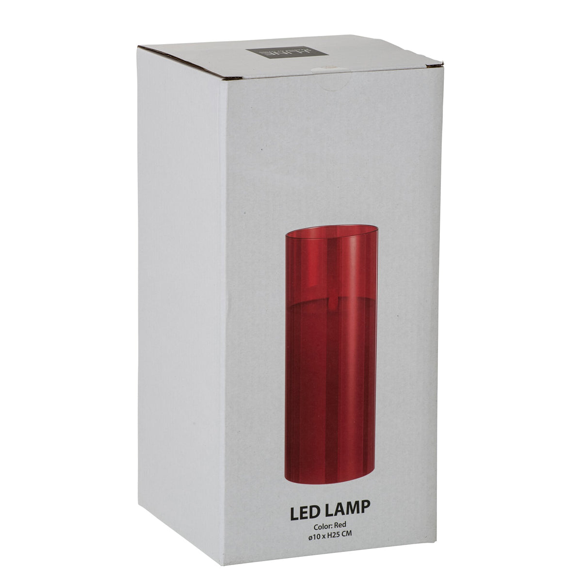 Lámpara LED Vidrio Brillante Rojo Grande