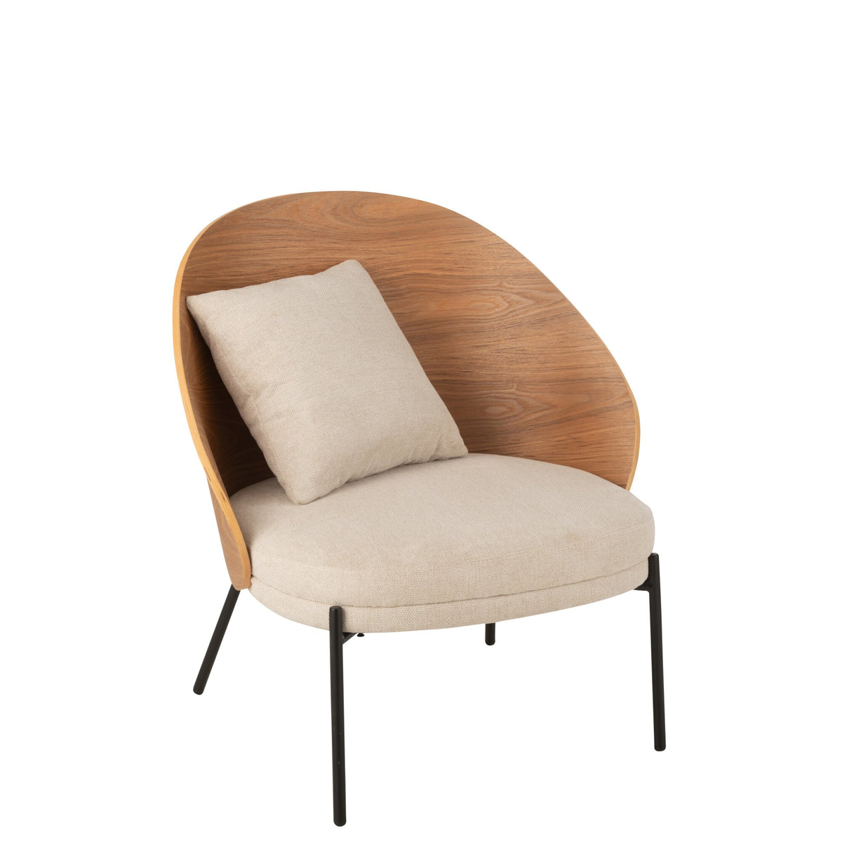 Sillón Lone Multiplex/Metal Natural/Beige J-Line