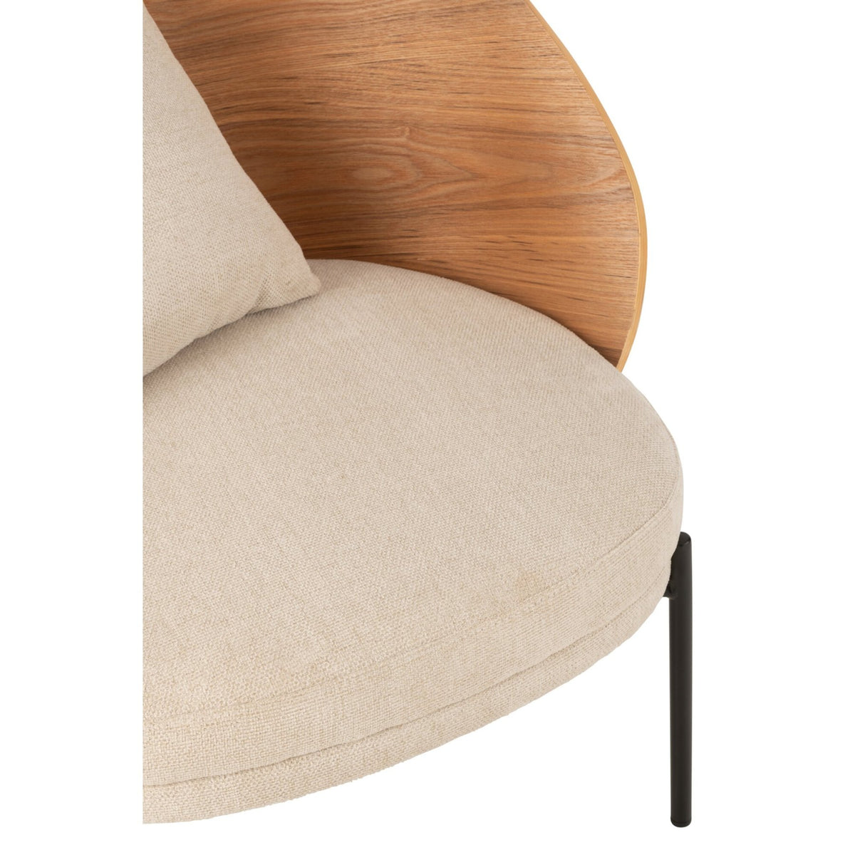 Sillón Lone Multiplex/Metal Natural/Beige J-Line