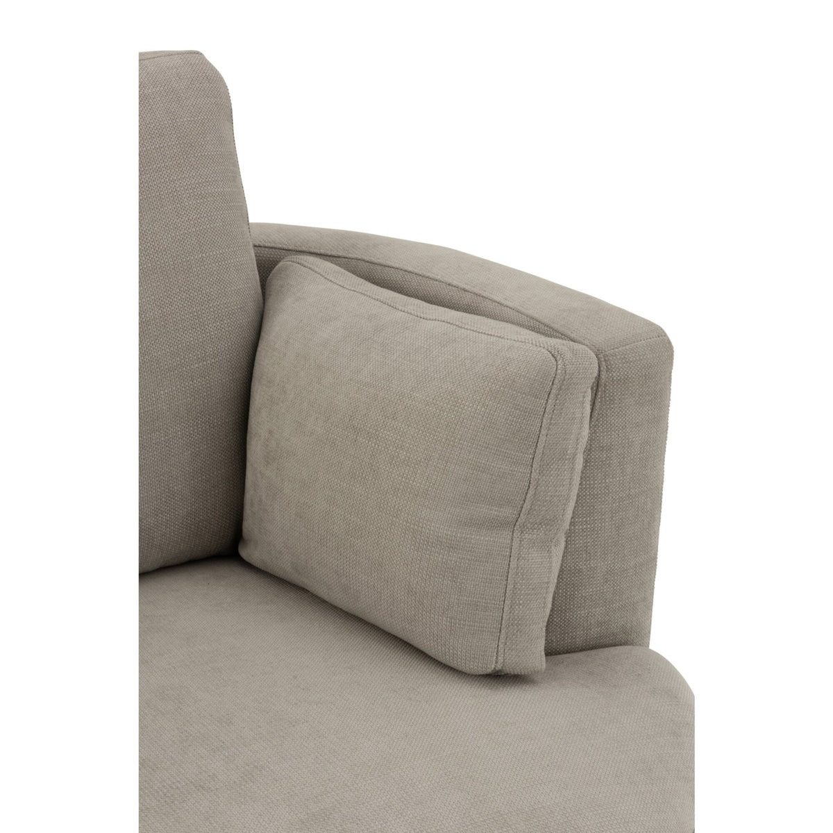 Sillón giratorio de madera/textil gris - J-Line