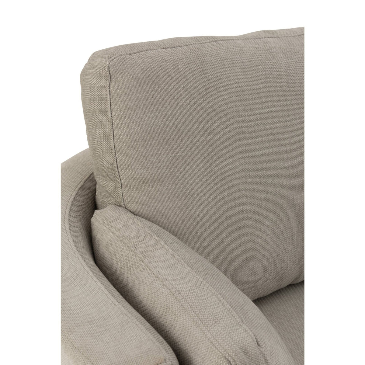 Sillón giratorio de madera/textil gris - J-Line