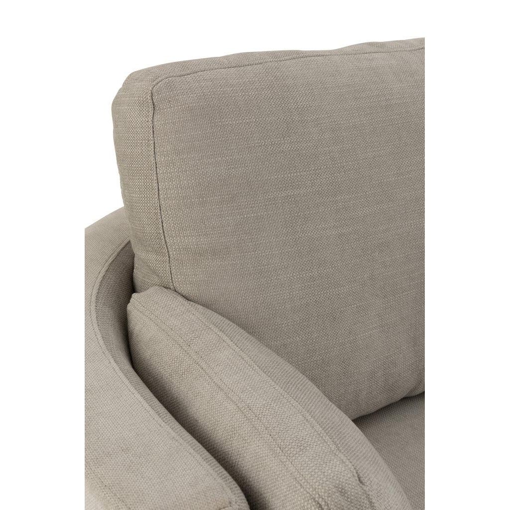 Loungestoel Swivel Hout/Textiel Grijs - J-Line