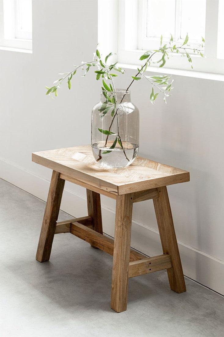 Must Living Bank Herringbone Small - Bankje - MUST Living - livinglovely.nl