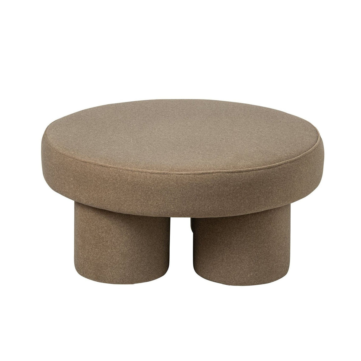Puf Con Patas Multiplex/Tela Beige Grande J-Line