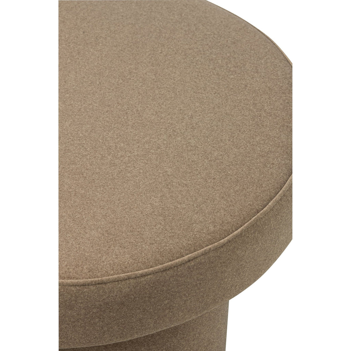 Puf Con Patas Multiplex/Tela Beige Grande J-Line