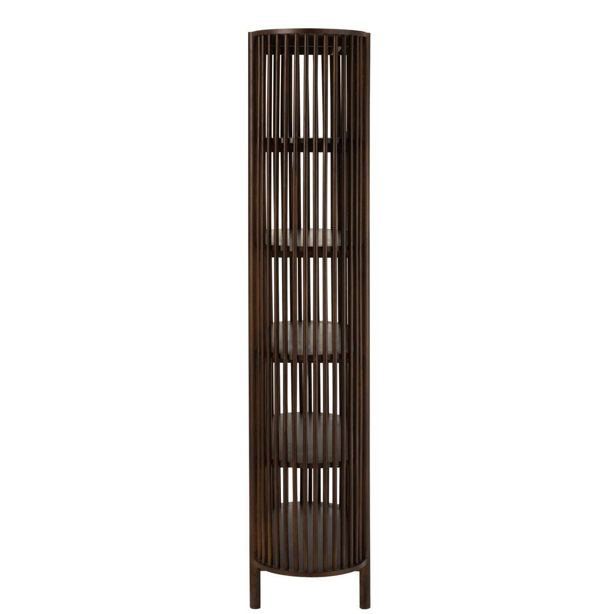 Estantería Conie 5 Estantes Madera de Mango Marrón Oscuro J-Line