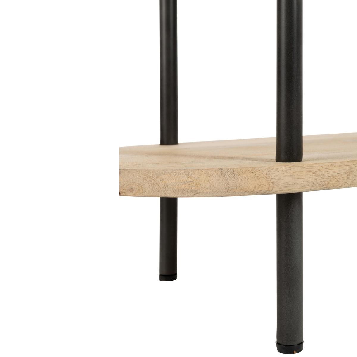 Estantería Eli 5 Estantes Madera de Mango/Hierro Natural/Gris J-Line