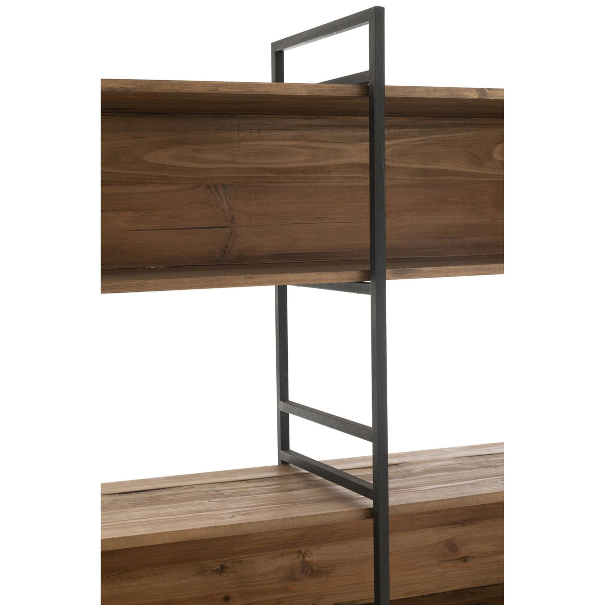 Estantería Rústica de Madera Reciclada Negro/Natural Large J-Line