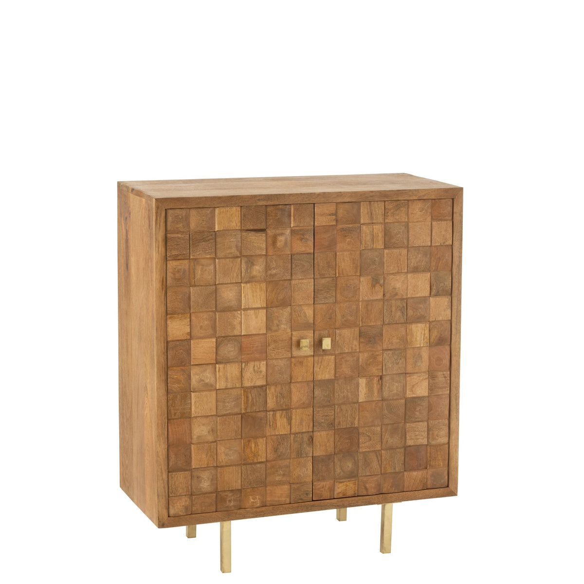 Armario Nino Metal/Madera de mango Natural/Dorado J-Line